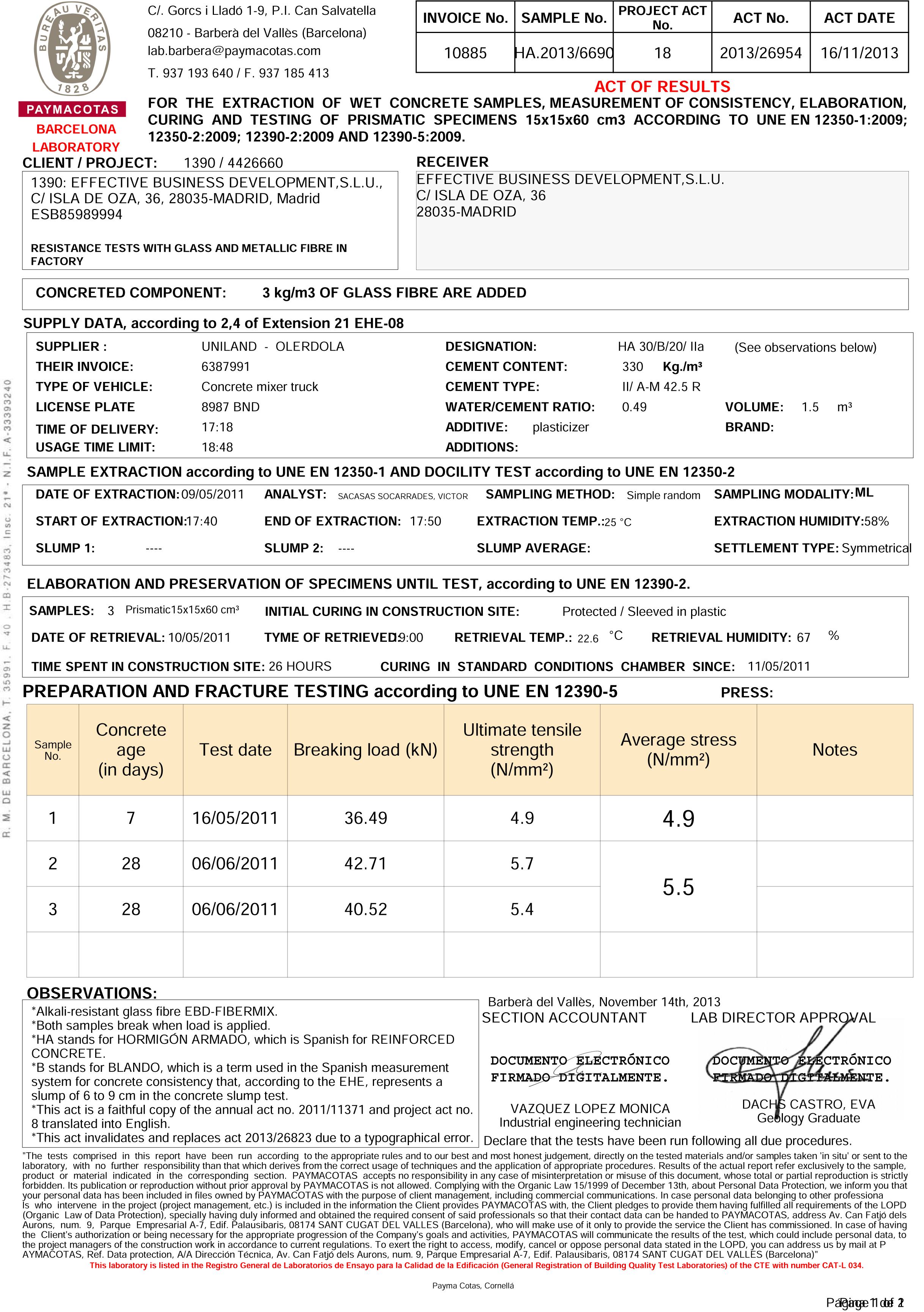 Acta num.18 de la obra num. 5976 Codigo de muestra HA.2013-HA (A